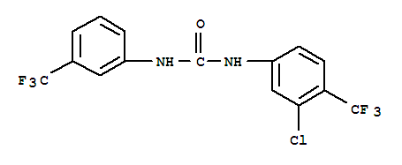 78015-65-3,1-[3-chloro-4-(trifluoromethyl)phenyl]-3-[3-(trifluoromethyl)phenyl]urea,1-[3-chloro-4-(trifluoromethyl)phenyl]-3-[3-(trifluoromethyl)phenyl]urea