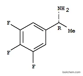 Molecular Structure of 780743-67-1 (Benzenemethanamine, 3,4,5-trifluoro-a-methyl-, (aR)-)