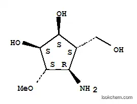 Molecular Structure of 785039-57-8 (1,2-Cyclopentanediol,4-amino-3-(hydroxymethyl)-5-methoxy-,(1R,2R,3R,4S,5R)-rel-(9CI))