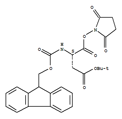 L-Aspartic acid,N-[(9H-fluoren-9-ylmethoxy)carbonyl]-, 4-(1,1-dimethylethyl)1-(2,5-dioxo-1-pyrrolidinyl) ester(78553-23-8)