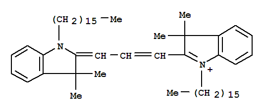 3H-Indolium,1-hexadecyl-2-[3-(1-hexadecyl-1,3-dihydro-3,3-dimethyl-2H-indol-2-ylidene)-1-propen-1-yl]-3,3-dimethyl-