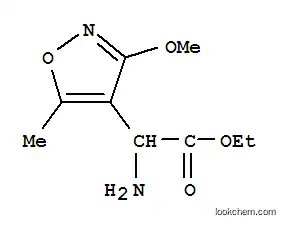 Molecular Structure of 785753-74-4 (4-Isoxazoleaceticacid,alpha-amino-3-methoxy-5-methyl-,ethylester(9CI))
