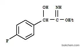 Benzeneethanimidic  acid,  4-fluoro--alpha--hydroxy-,  ethyl  ester  (9CI)