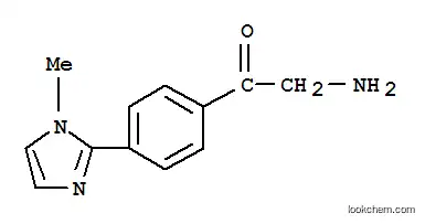 Molecular Structure of 786628-31-7 (Ethanone, 2-amino-1-[4-(1-methyl-1H-imidazol-2-yl)phenyl]- (9CI))