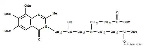 Molecular Structure of 789428-03-1 (-bta--Alanine,  N-(3-ethoxy-3-oxopropyl)-N-[2-hydroxy-3-(6,7,8-trimethoxy-2-methyl-4-oxo-3(4H)-quinazolinyl)propyl]-,  ethyl  ester)