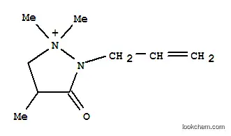Molecular Structure of 790163-40-5 (Pyrazolidinium, 1,1,4-trimethyl-3-oxo-2-(2-propenyl)- (9CI))