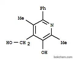 Molecular Structure of 790164-00-0 (4-Pyridinemethanol,3-hydroxy-2,5-dimethyl-6-phenyl-(9CI))
