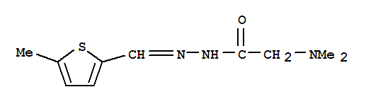 Glycine, N,N-dimethyl-,[(5-methyl-2-thienyl)methylene]hydrazide (9CI)