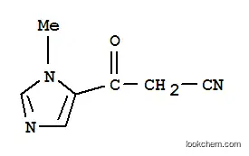 Molecular Structure of 790174-74-2 (1H-Imidazole-5-propanenitrile,1-methyl-beta-oxo-(9CI))