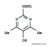 Molecular Structure of 790293-36-6 (5-Pyrimidinol,4,6-dimethyl-2-(phenylamino)-(9CI))