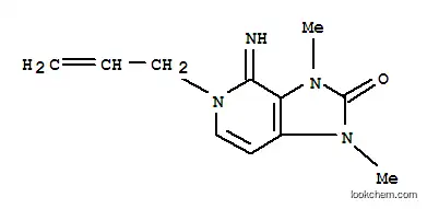 Molecular Structure of 791537-69-4 (2H-Imidazo[4,5-c]pyridin-2-one,1,3,4,5-tetrahydro-4-imino-1,3-dimethyl-5-(2-propenyl)-(9CI))
