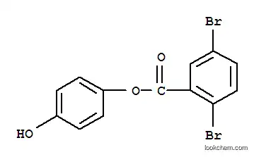Molecular Structure of 791796-06-0 (Benzoic acid, 2,5-dibromo-, 4-hydroxyphenyl ester)