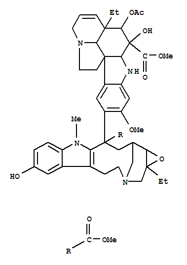 methyl 4-(acetyloxy)-15-[1a-ethyl-7-hydroxy-11-(methoxycarbonyl)-10-methyl-1a,4,5,10,11,12,13,13a-octahydro-2H-3,13-methanooxireno[9,10]azacycloundecino[5,4-b]indol-11-yl]-3-hydroxy-16-methoxy-6,7-did