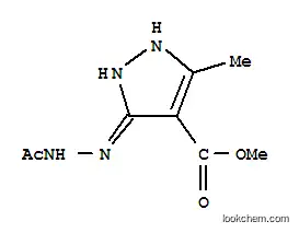 Molecular Structure of 793653-12-0 (1H-Pyrazole-4-carboxylicacid,3-(2-acetylhydrazino)-5-methyl-,methylester(9CI))