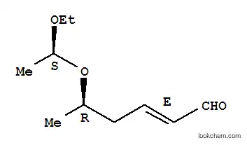 Molecular Structure of 79414-09-8 (2-Hexenal, 5-(1-ethoxyethoxy)-, [R*,S*-(E)]-(+/-)-)