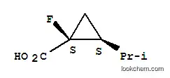 Molecular Structure of 79658-33-6 (Cyclopropanecarboxylic acid, 1-fluoro-2-(1-methylethyl)-, cis- (9CI))