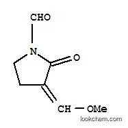 Molecular Structure of 79961-91-4 (1-Pyrrolidinecarboxaldehyde, 3-(methoxymethylene)-2-oxo- (9CI))