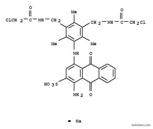 sodium 1-amino-4-[[3,5-bis[[(chloroacetyl)amino]methyl]-2,4,6-trimethylphenyl]amino]-9,10-dihydro-9,10-dioxoanthracene-2-sulphonate