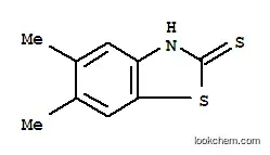 Molecular Structure of 80087-70-3 (2(3H)-Benzothiazolethione,5,6-dimethyl-(9CI))