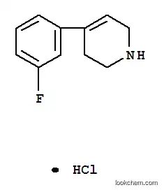 Molecular Structure of 80120-00-9 (4-(3-FLUORO-PHENYL)-1,2,3,6-TETRAHYDRO-PYRIDINE HYDROCHLORIDE SALT)