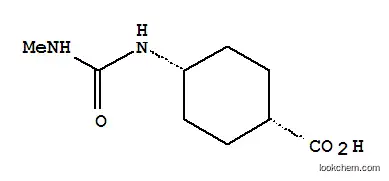 Molecular Structure of 80413-66-7 (Cyclohexanecarboxylic acid, 4-[[(methylamino)carbonyl]amino]-, cis- (9CI))
