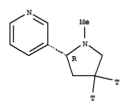 80604-52-0,3-[(2R)-1-methyl(4,4-~3~H_2_)pyrrolidin-2-yl]pyridine,