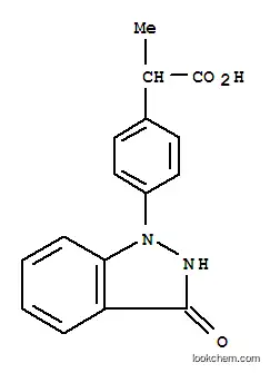 Molecular Structure of 80934-60-7 (4-((3-hydroxy-1H-indazol-1-yl)phenyl)-2-methylacetic acid)