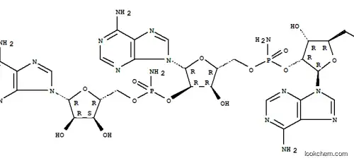 Molecular Structure of 81010-22-2 (adenylyl (2'-5')-adenylyl-(2'-5')adenosine bis-phosphoramidate)