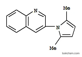 Molecular Structure of 810690-62-1 (Quinoline, 3-(2,5-dimethyl-1-pyrryl)- (4CI))