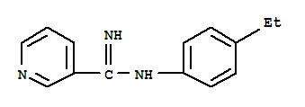 3-PYRIDINECARBOXIMIDAMIDE,N-(4-ETHYLPHENYL)-