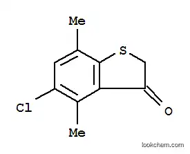 Molecular Structure of 82-61-1 (5-chloro-4,7-dimethylbenzo[b]thiophen-3(2H)-one)