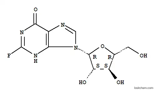 Molecular Structure of 83480-48-2 (9--D-Arabinofuranosyl-2-fluoro-1,9-dihydro-6H-purin-6-one)
