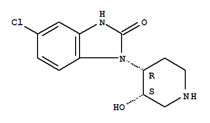 2H-Benzimidazol-2-one,5-chloro-1,3-dihydro-1-(3-hydroxy-4-piperidinyl)-, cis- (9CI)