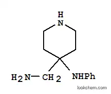 Molecular Structure of 83949-41-1 (4-(phenylamino)piperidine-4-methylamine)