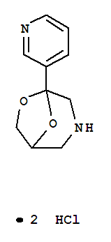 84509-40-0,5-(3-Pyridinyl)-6,8-dioxa-3-azabicyclo(3.2.1)octane dihydrochloride,6,8-Dioxa-3-azabicyclo[3.2.1]octane,5-(3-pyridinyl)-, dihydrochloride (9CI)
