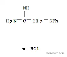 Molecular Structure of 84544-86-5 (2-(PHENYLTHIO)ACETAMIDINE HYDROCHLORIDE)