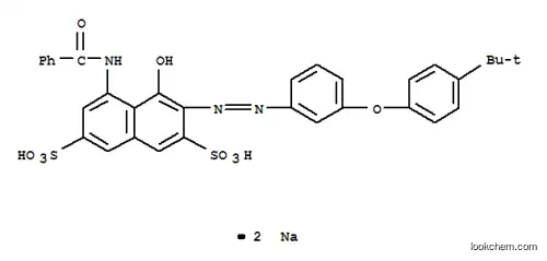 Molecular Structure of 84559-89-7 (disodium 5-(benzoylamino)-3-[[3-[4-(tert-butyl)phenoxy]phenyl]azo]-4-hydroxynaphthalene-2,7-disulphonate)