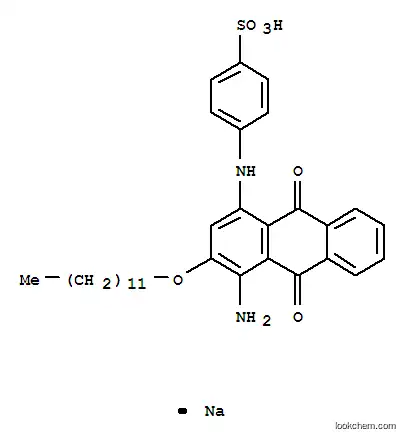 Molecular Structure of 84559-90-0 (sodium p-[[4-amino-3-(dodecyloxy)-9,10-dihydro-9,10-dioxo-1-anthryl]amino]benzenesulphonate)