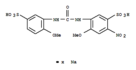 Benzenesulfonic acid,4-methoxy-5-[[[(2-methoxy-5-sulfophenyl)amino]carbonyl]amino]-2-nitro-, sodiumsalt (1: )