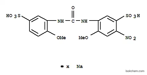 Molecular Structure of 84787-95-1 (4-methoxy-5-[[[(2-methoxy-5-sulphophenyl)amino]carbonyl]amino]-2-nitrobenzenesulphonic acid, sodium salt)