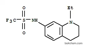 Molecular Structure of 848080-31-9 (Methanesulfonamide, N-(1-ethyl-1,2,3,4-tetrahydro-7-quinolinyl)-1,1,1-trifluoro-)