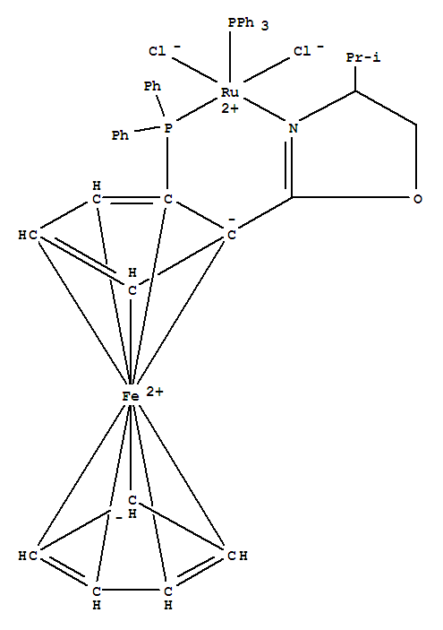(R)-2-[(R)-2-(DIPHENYLPHOSPHINO)FERROCENYL]-4-ISOPROPYL-2-OXAZOLINE TRIPHENYLPHOSPHINE RUTHENIUM(II) CHLORIDE COMPLEX