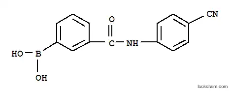Molecular Structure of 850567-36-1 (3-(4-CYANOPHENYL)AMINOCARBONYLPHENYLBORONIC ACID)