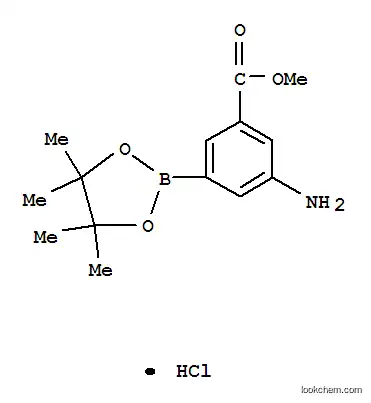 Molecular Structure of 850567-50-9 ((3-AMINO-5-METHOXYCARBONYL)BENZENEBORONIC ACID PINACOL ESTER HYDROCHLORIDE)