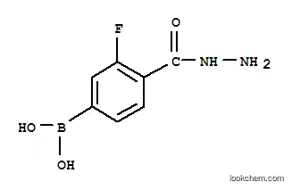 Molecular Structure of 850568-06-8 (3-Fluoro-4-hydrazinocarbonylphenylboronic acid)