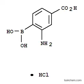 Molecular Structure of 850568-60-4 ((2-AMINO-4-CARBOXY)BENZENEBORONIC ACID HYDROCHLORIDE)