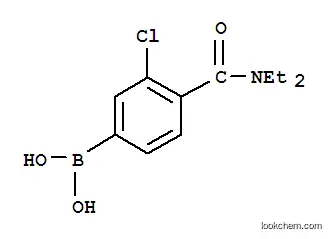 Molecular Structure of 850589-48-9 (3-CHLORO-4-(N,N-DIETHYLCARBAMOYL)PHENYLBORONIC ACID)