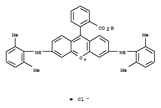 Xanthylium,9-(2-carboxyphenyl)-3,6-bis[(2,6-dimethylphenyl)amino]-, chloride (1:1)