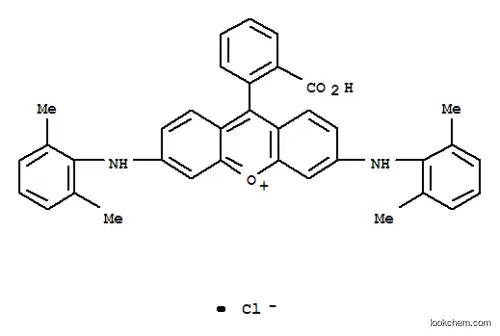 Molecular Structure of 85117-96-0 (9-(2-carboxyphenyl)-3,6-bis[(2,6-dimethylphenyl)amino]xanthylium chloride)