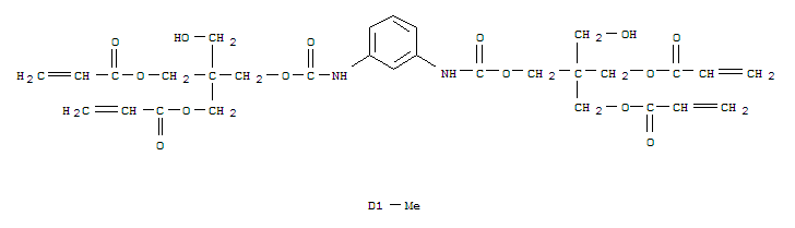 2-Propenoic acid,2-[[[[[3-[[[3-hydroxy-2,2-bis[[(1-oxo-2-propenyl)oxy]methyl]propoxy]carbonyl]amino]methylphenyl]amino]carbonyl]oxy]methyl]-2-(hydroxymethyl)-1,3-propanediylester (9CI)